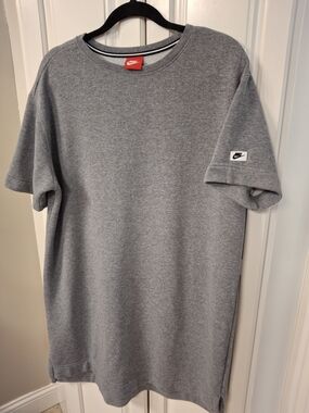 Nike Grey Short Sleeve Sweatshirt dress XL